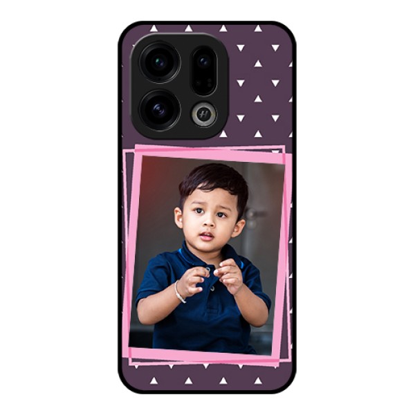 Oppo Find X9 5G Custom Glass Phone Case - Triangle Pattern Dotted Design Oppo Find X9 5G Custom Glass Phone Case - Triangle Pattern Dotted Design