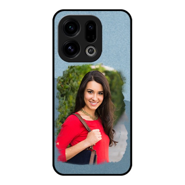 Oppo Find X9 5G Custom Glass Phone Case - Grunge Line Art Design