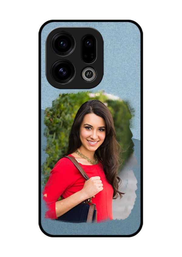 Oppo Find X9 5G Custom Glass Phone Case - Grunge Line Art Design