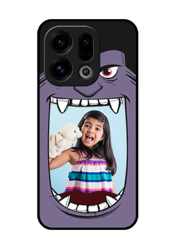 Oppo Find X9 5G Custom Glass Phone Case - Angry Monster Design