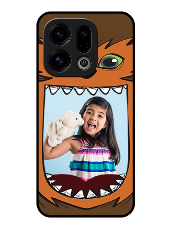 Custom Oppo Find X9 5G Custom Glass Phone Case - Owl Monster Back Case Design