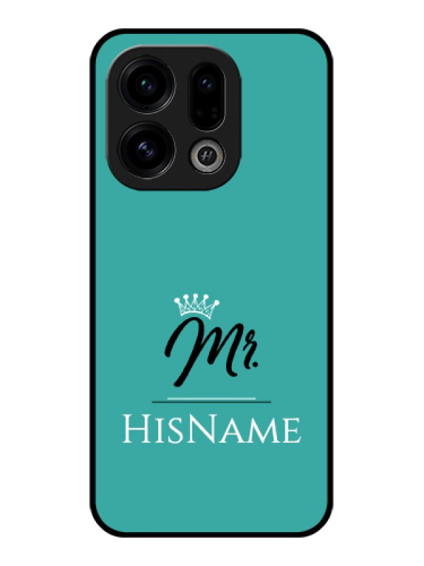 Custom Oppo Find X9 5G Custom Glass Phone Case - Mr With Name Design