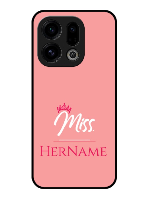Custom Oppo Find X9 5G Custom Glass Phone Case - Mrs With Name Design