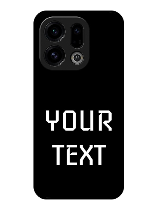 Custom Oppo Find X9 5G Custom Glass Phone Case - Your Name Design