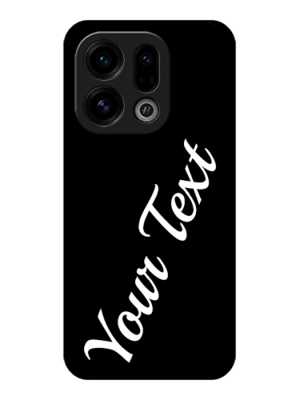 Custom Oppo Find X9 5G Custom Glass Phone Case - With Your Name Design