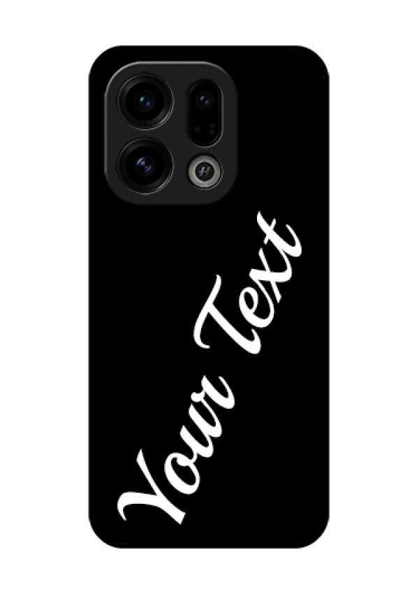 Oppo Find X9 5G Custom Glass Phone Case - With Your Name Design