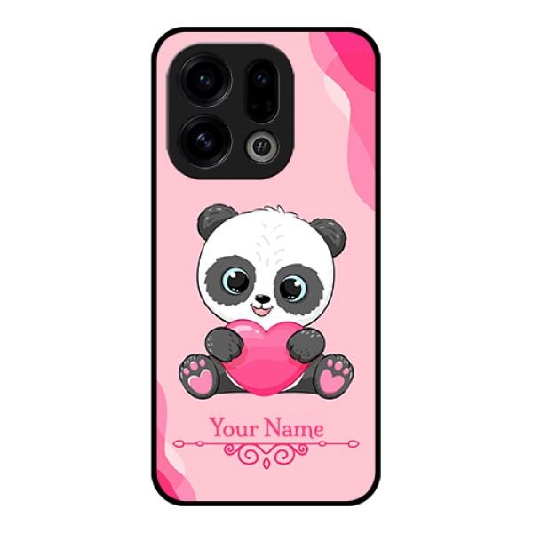 Oppo Find X9 5G Custom Glass Phone Case - Cute Panda Design