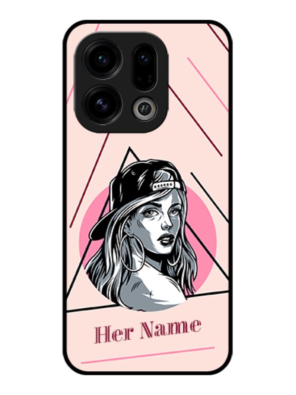 Custom Oppo Find X9 5G Custom Glass Phone Case - Rockstar Girl Design