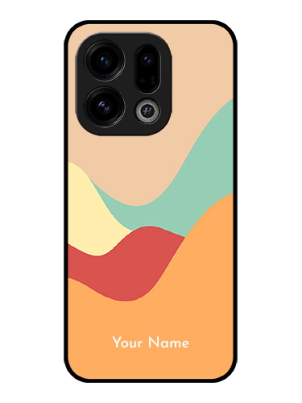 Custom Oppo Find X9 5G Custom Glass Phone Case - Ocean Waves Multi - Colour Design