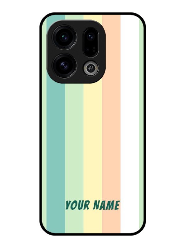 Custom Oppo Find X9 5G Custom Glass Phone Case - Multi - Colour Stripes Design