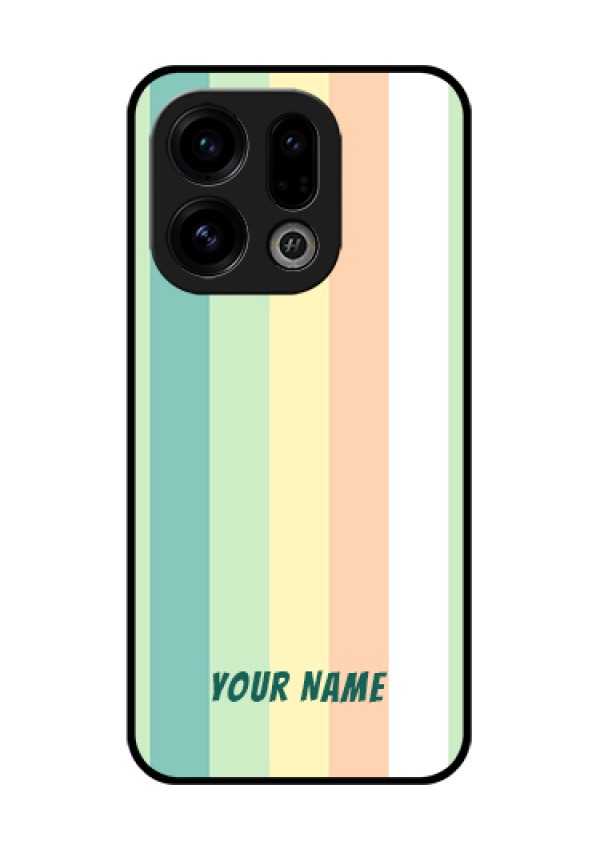 Oppo Find X9 5G Custom Glass Phone Case - Multi - Colour Stripes Design