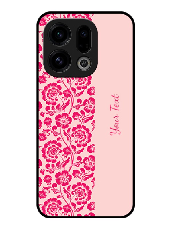 Custom Oppo Find X9 5G Custom Glass Phone Case - Attractive Floral Pattern Design