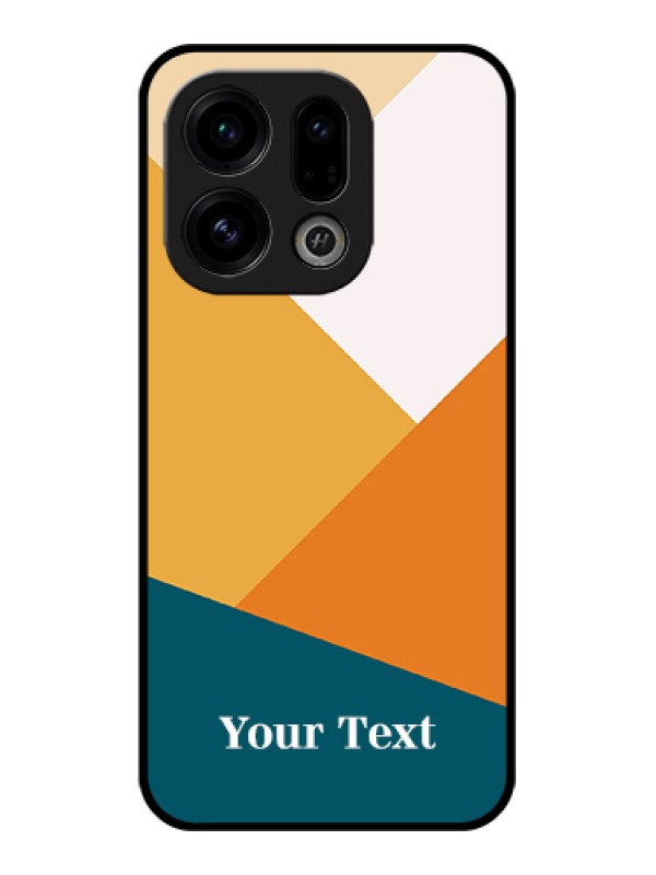 Custom Oppo Find X9 5G Custom Glass Phone Case - Stacked Multi - Colour Design