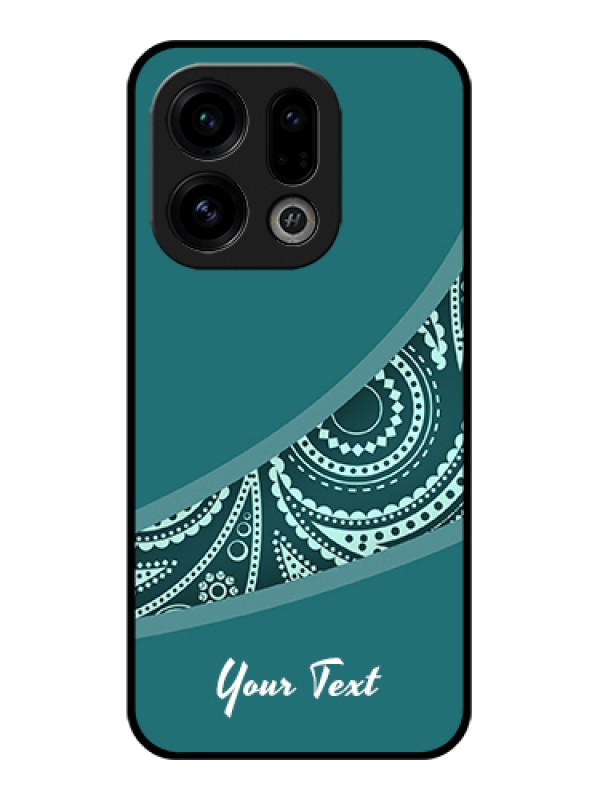 Custom Oppo Find X9 5G Custom Glass Phone Case - Semi Visible Floral Design