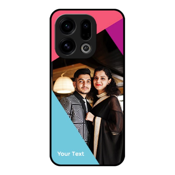 Oppo Find X9 5G Custom Glass Phone Case - Stacked Triple Colour Design