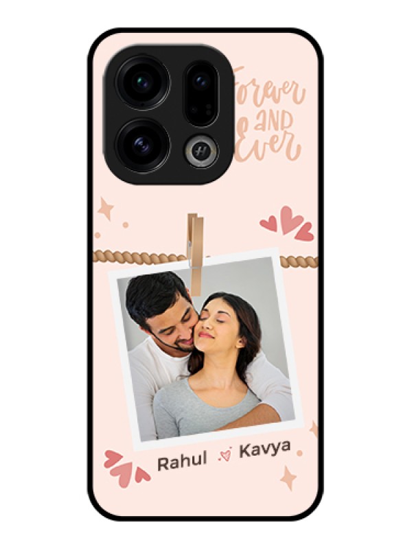 Custom Oppo Find X9 5G Custom Glass Phone Case - Forever And Ever Love Design