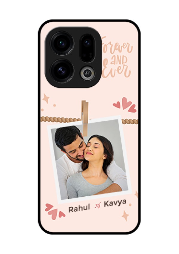 Oppo Find X9 5G Custom Glass Phone Case - Forever And Ever Love Design