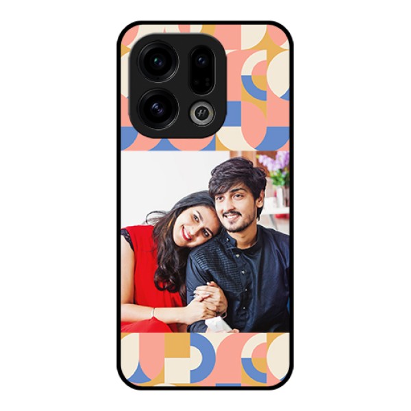 Oppo Find X9 5G Custom Glass Phone Case - Semi - Circle Maze Pattern Design