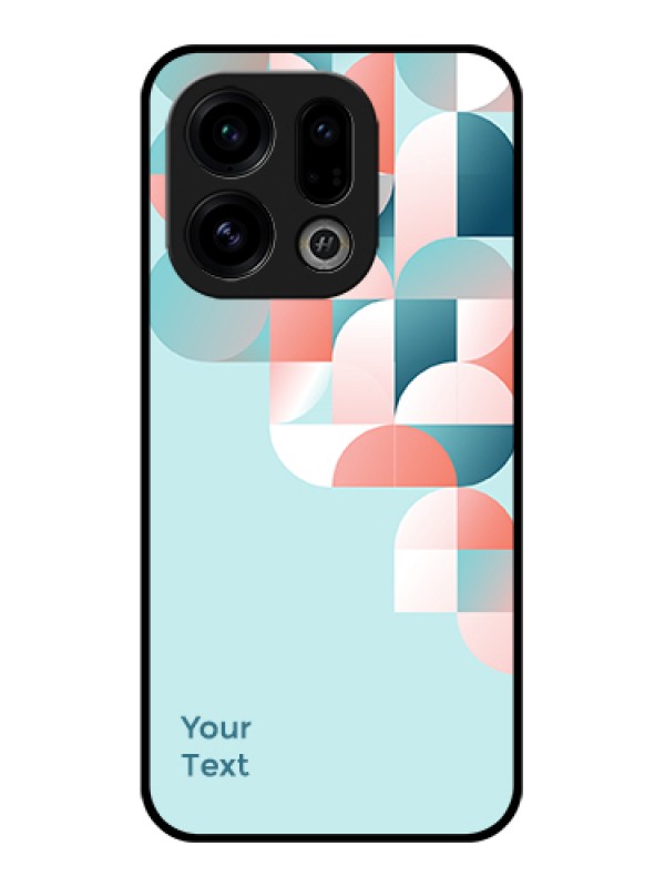 Custom Oppo Find X9 5G Custom Glass Phone Case - Stylish Semi - Circle Pattern Design