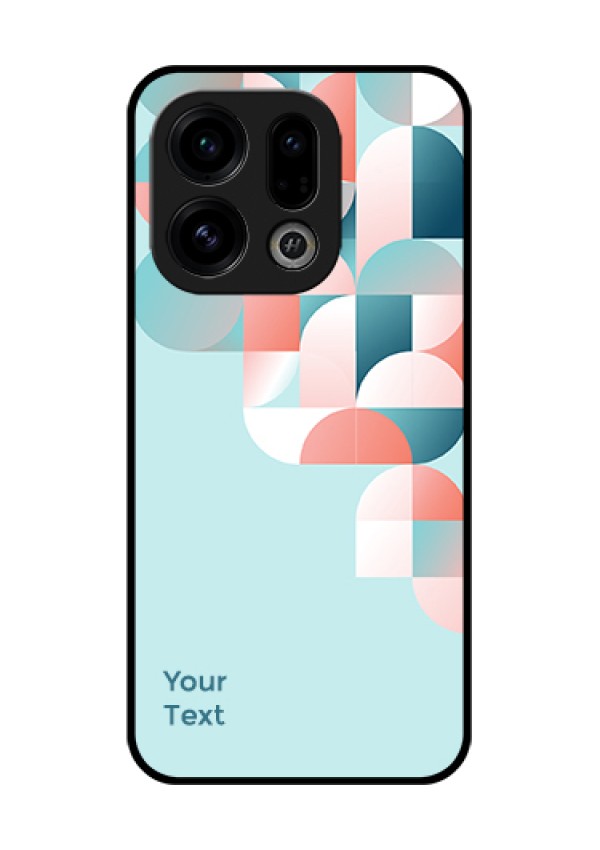 Oppo Find X9 5G Custom Glass Phone Case - Stylish Semi - Circle Pattern Design