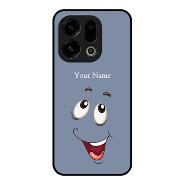 Oppo Find X9 5G Custom Glass Phone Case - Laughing Cartoon Face Design