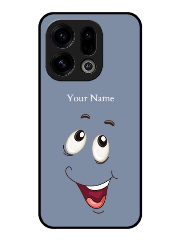 Custom Oppo Find X9 5G Custom Glass Phone Case - Laughing Cartoon Face Design