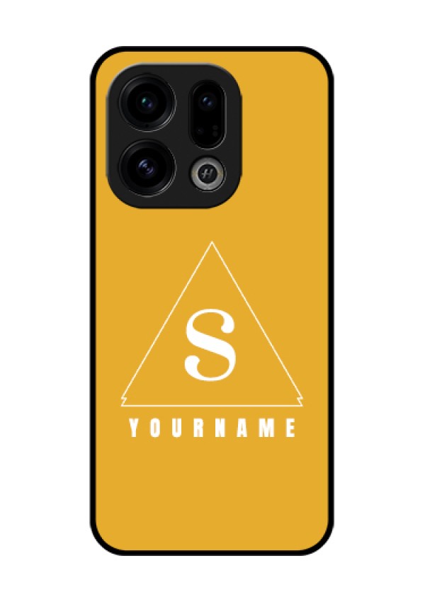 Oppo Find X9 5G Custom Glass Phone Case - Simple Triangle Design