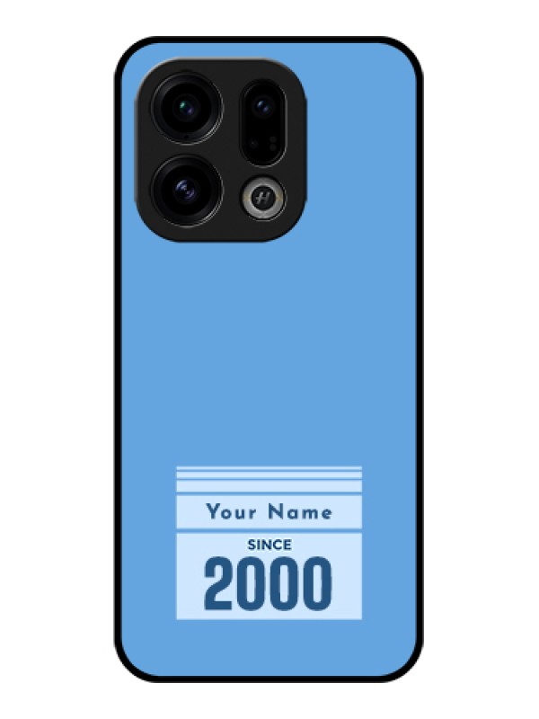 Custom Oppo Find X9 5G Custom Glass Phone Case - Custom Year Of Birth Design