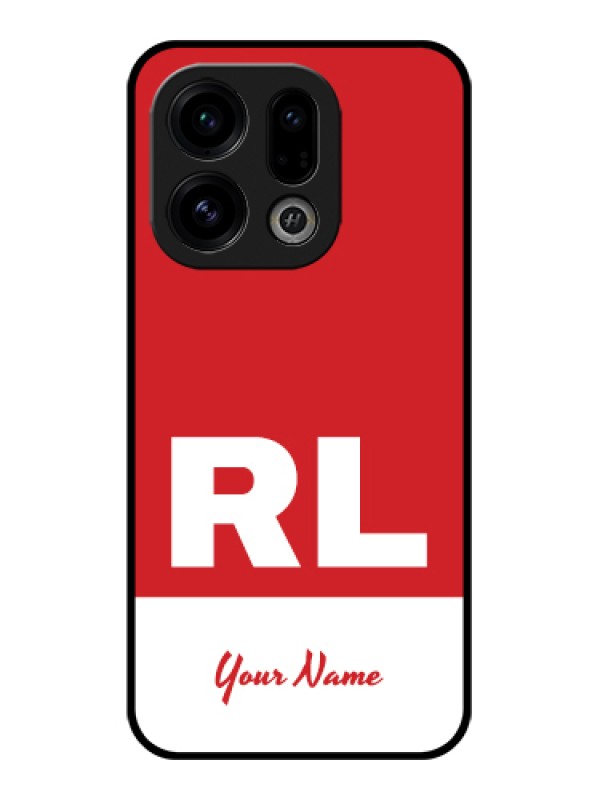 Custom Oppo Find X9 5G Custom Glass Phone Case - Dual Tone Custom Text Design