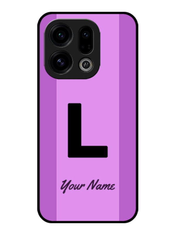 Custom Oppo Find X9 5G Custom Glass Phone Case - Tricolor Custom Text Design