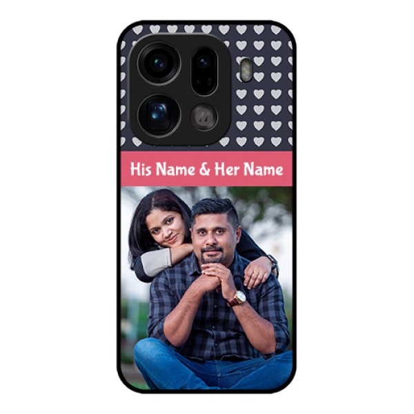 Oppo Find X9 Pro 5G Custom Glass Phone Case - Love Symbols Design