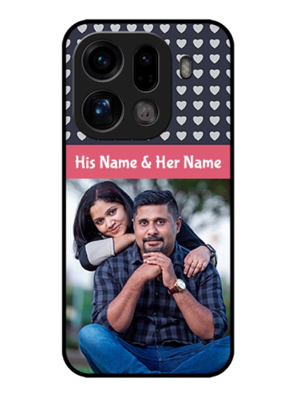 Custom Oppo Find X9 Pro 5G Custom Glass Phone Case - Love Symbols Design