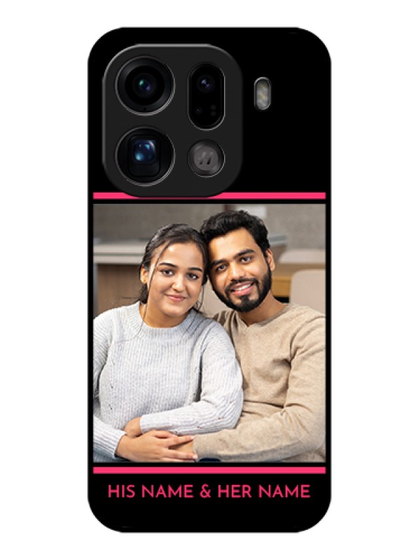 Custom Oppo Find X9 Pro 5G Custom Glass Phone Case - With Add Text Design