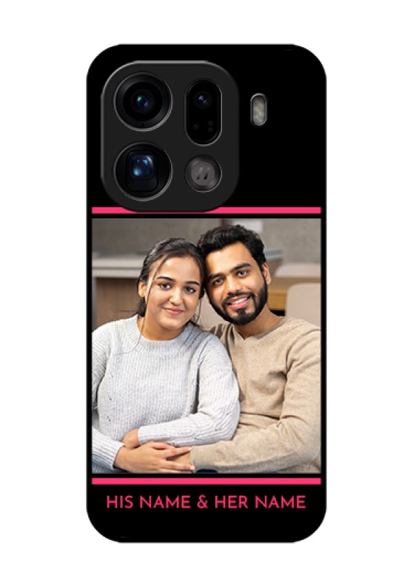 Oppo Find X9 Pro 5G Custom Glass Phone Case - With Add Text Design
