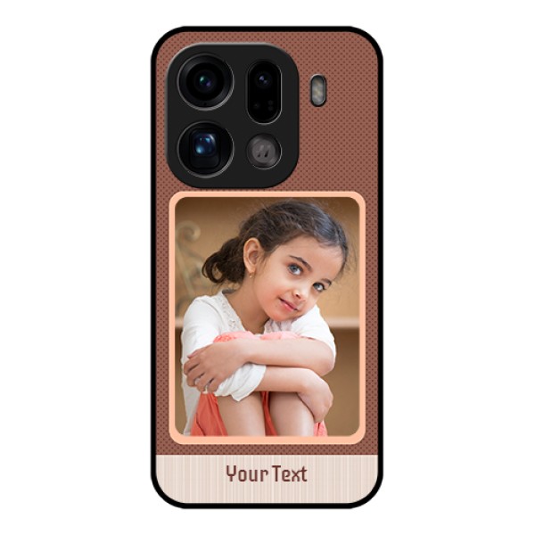 Oppo Find X9 Pro 5G Custom Glass Phone Case - Simple Pic Upload Design