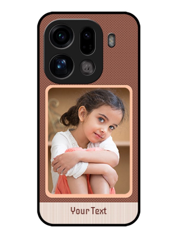 Custom Oppo Find X9 Pro 5G Custom Glass Phone Case - Simple Pic Upload Design