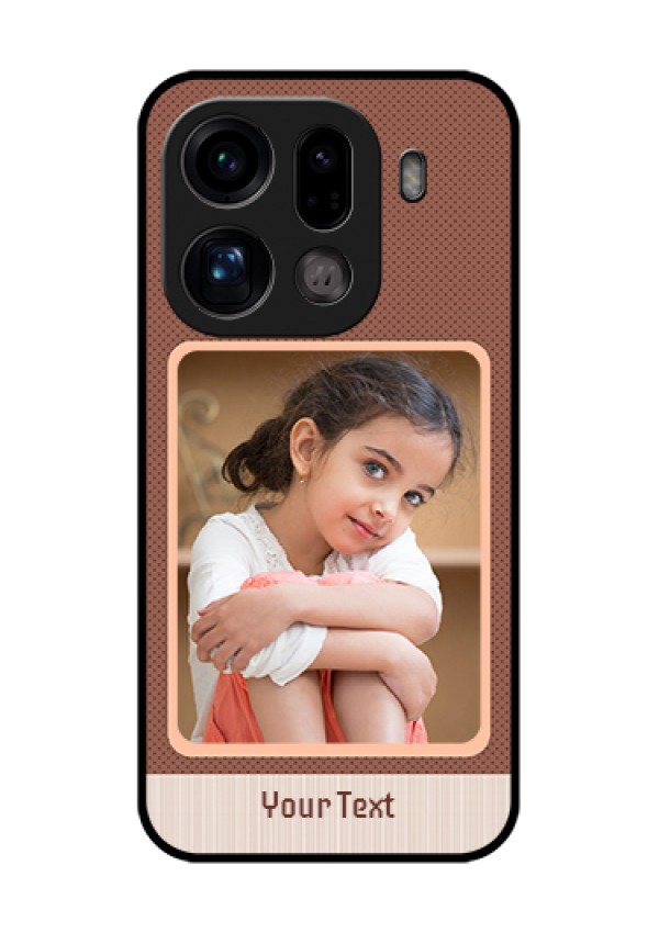 Oppo Find X9 Pro 5G Custom Glass Phone Case - Simple Pic Upload Design