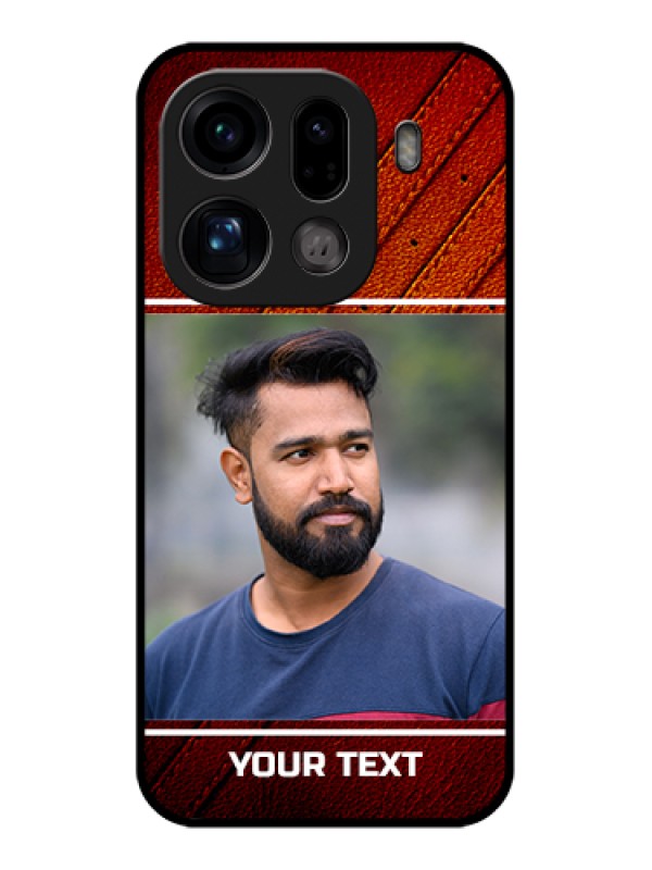 Custom Oppo Find X9 Pro 5G Custom Glass Phone Case - Leather Phone Case Design