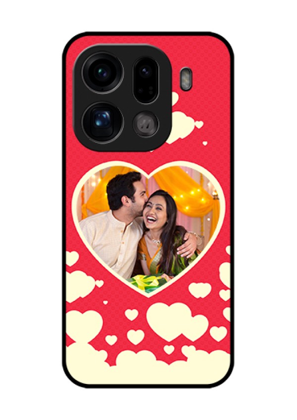 Oppo Find X9 Pro 5G Custom Glass Phone Case - Love Symbols Phone Cover Design