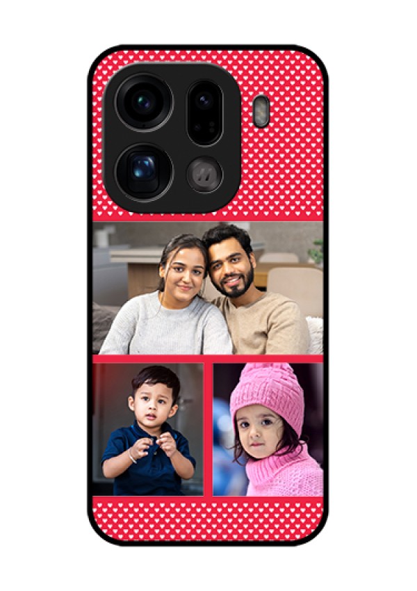 Oppo Find X9 Pro 5G Custom Glass Phone Case - Bulk Photo Upload Design