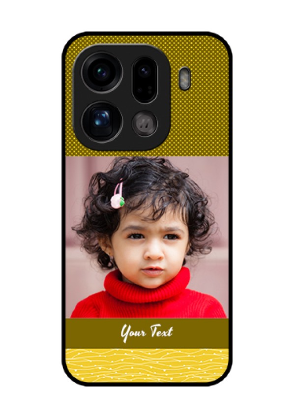 Oppo Find X9 Pro 5G Custom Glass Phone Case - Simple Green Color Design