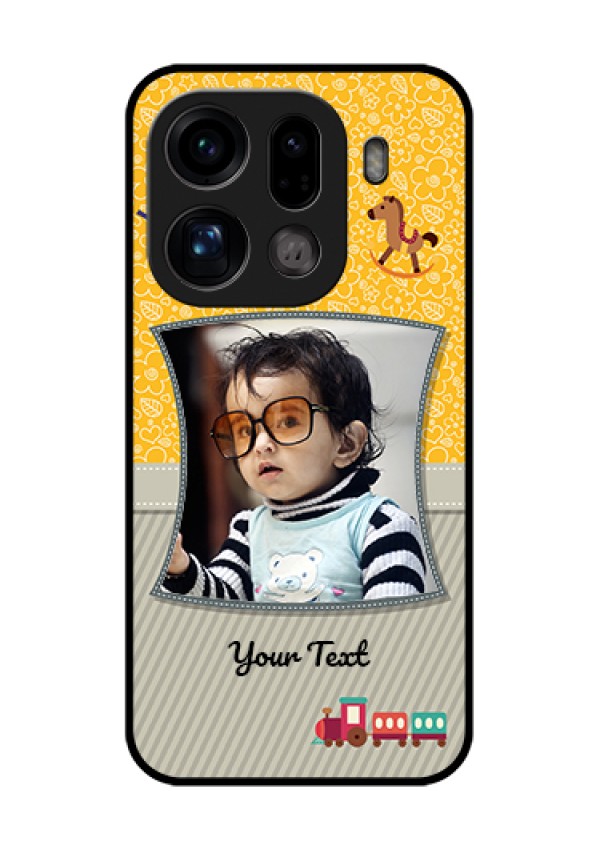 Oppo Find X9 Pro 5G Custom Glass Phone Case - Baby Picture Upload Design