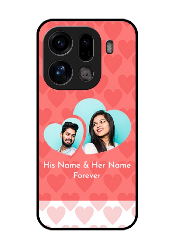 Oppo Find X9 Pro 5G Custom Glass Phone Case - Couple Pic Upload Design