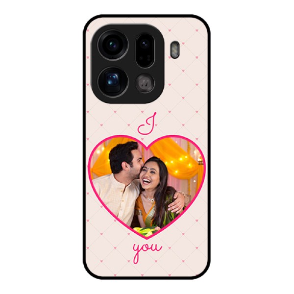 Oppo Find X9 Pro 5G Custom Glass Phone Case - Heart Shape Design