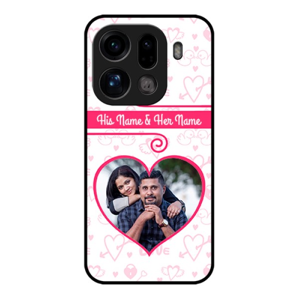 Oppo Find X9 Pro 5G Custom Glass Phone Case - Heart Shape Love Design Oppo Find X9 Pro 5G Custom Glass Phone Case - Heart Shape Love Design