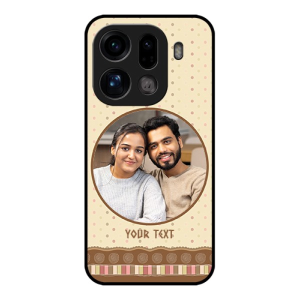 Oppo Find X9 Pro 5G Custom Glass Phone Case - Brown Dotted Mobile Case Design Oppo Find X9 Pro 5G Custom Glass Phone Case - Brown Dotted Mobile Case Design