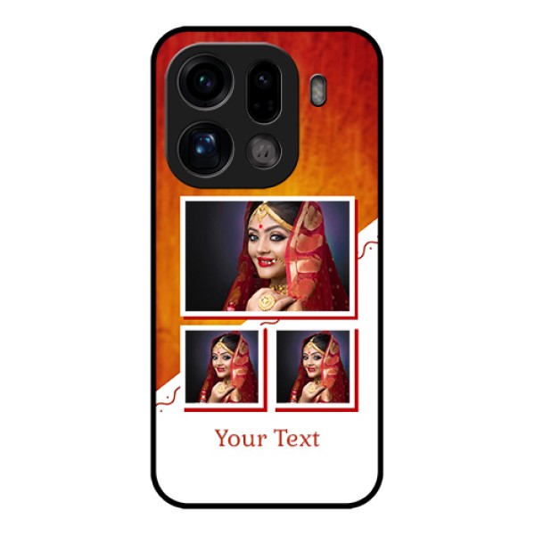 Oppo Find X9 Pro 5G Custom Glass Phone Case - Wedding Memories Design