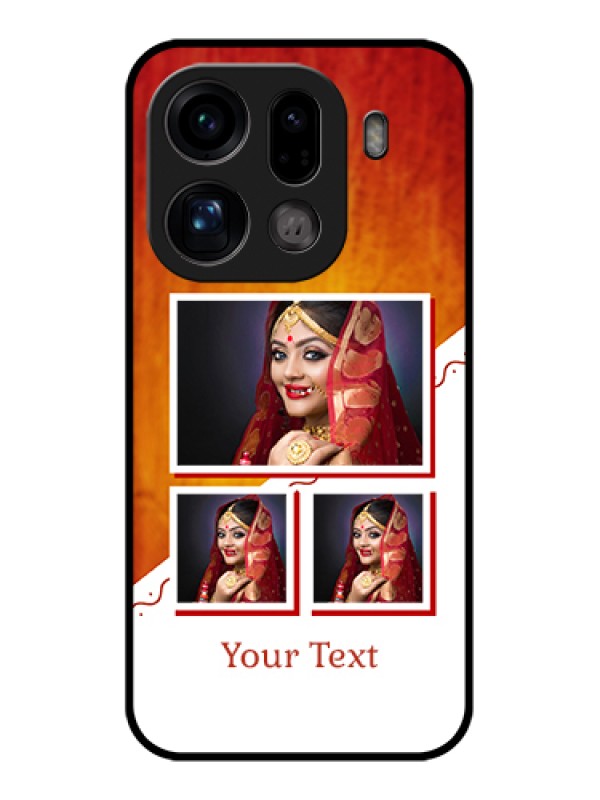 Custom Oppo Find X9 Pro 5G Custom Glass Phone Case - Wedding Memories Design