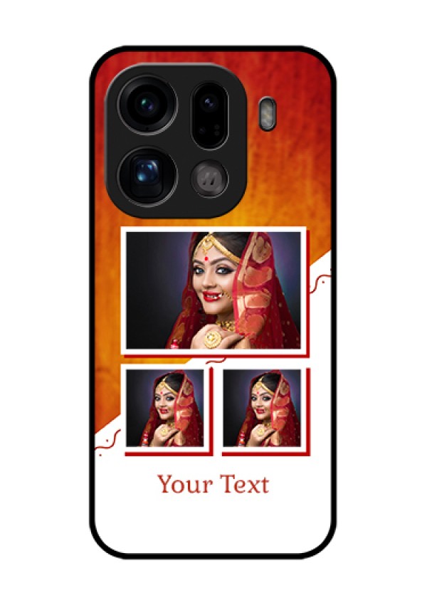 Oppo Find X9 Pro 5G Custom Glass Phone Case - Wedding Memories Design