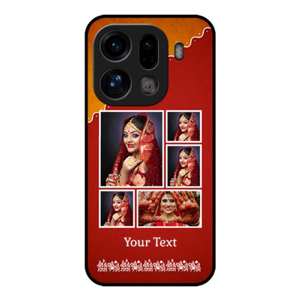 Oppo Find X9 Pro 5G Custom Glass Phone Case - Wedding Pic Upload Design